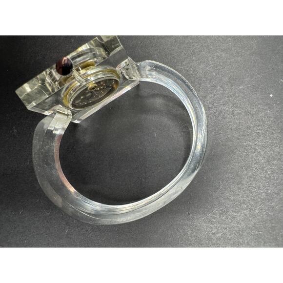 Vintage Retro Royal Dynasty 17 Jewels Clear Acrylic Ladies Wind Up Watch main image 5